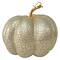 12" Champagne Gold Crackled Fall Harvest Pumpkin Decoration